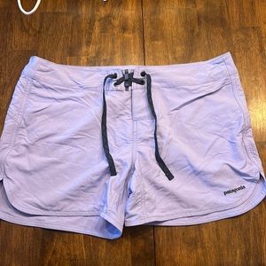 Lilac Patagonia shorts. Size 8.